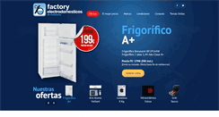 Desktop Screenshot of factoryelectrodomesticos.net
