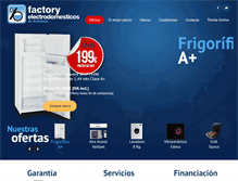 Tablet Screenshot of factoryelectrodomesticos.net